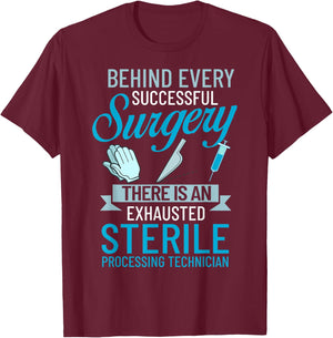 Sterile Processing Technician Certification Manager Tech T-Shirt - T-Shirt | Maroon