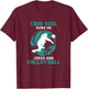 Cute Daughter Teen Girls Kids Her Jesus Christian Volleyball T-Shirt - T-Shirt | Maroon