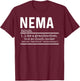 Nema Like A Grandmother But So Much Cooler Definition Shirt T-Shirt - T-Shirt | Maroon
