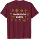 Retro Mushroom Daddy T-Shirt - T-Shirt | Maroon