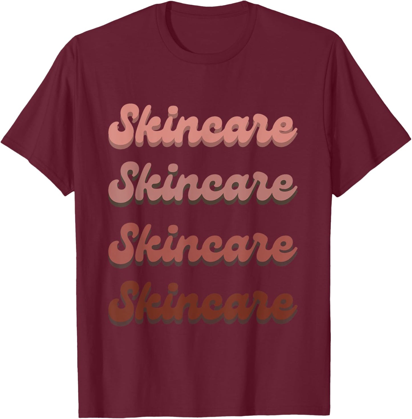 Skincare Skin Specialist Skin Esthetician Retro Skincare T-Shirt - T-Shirt | Maroon
