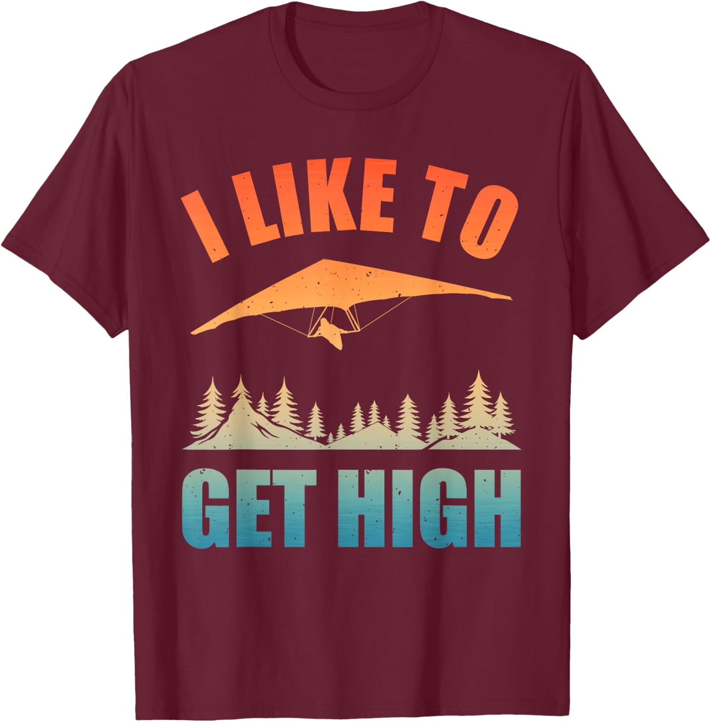Cool Hang Glider Art Women Hang Glide Hang Gliding T-Shirt - T-Shirt | Maroon