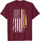 Electrician US Flag Electricians Tools T-Shirt - T-Shirt | Maroon