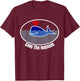 Save The Humans Funny Ironic Whale T-Shirt - T-Shirt | Maroon
