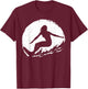 Surf Art Girls Beach Surfer Hawaiian Wave Surfing T-Shirt - T-Shirt | Maroon