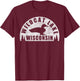 Wildcat Lake Northern Wisconsin Loon Women Girls Kids T-Shirt - T-Shirt | Maroon