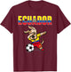 Dabbing Dog Ecuador Soccer Fans Jersey Ecuadorean Football Men Women Girls Kids T-Shirt - T-Shirt | Maroon