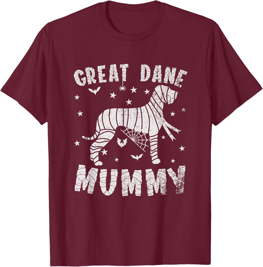 Great Dane Mama - Halloween T-Shirt - T-Shirt | Maroon