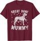 Great Dane Mama - Halloween T-Shirt - T-Shirt | Maroon