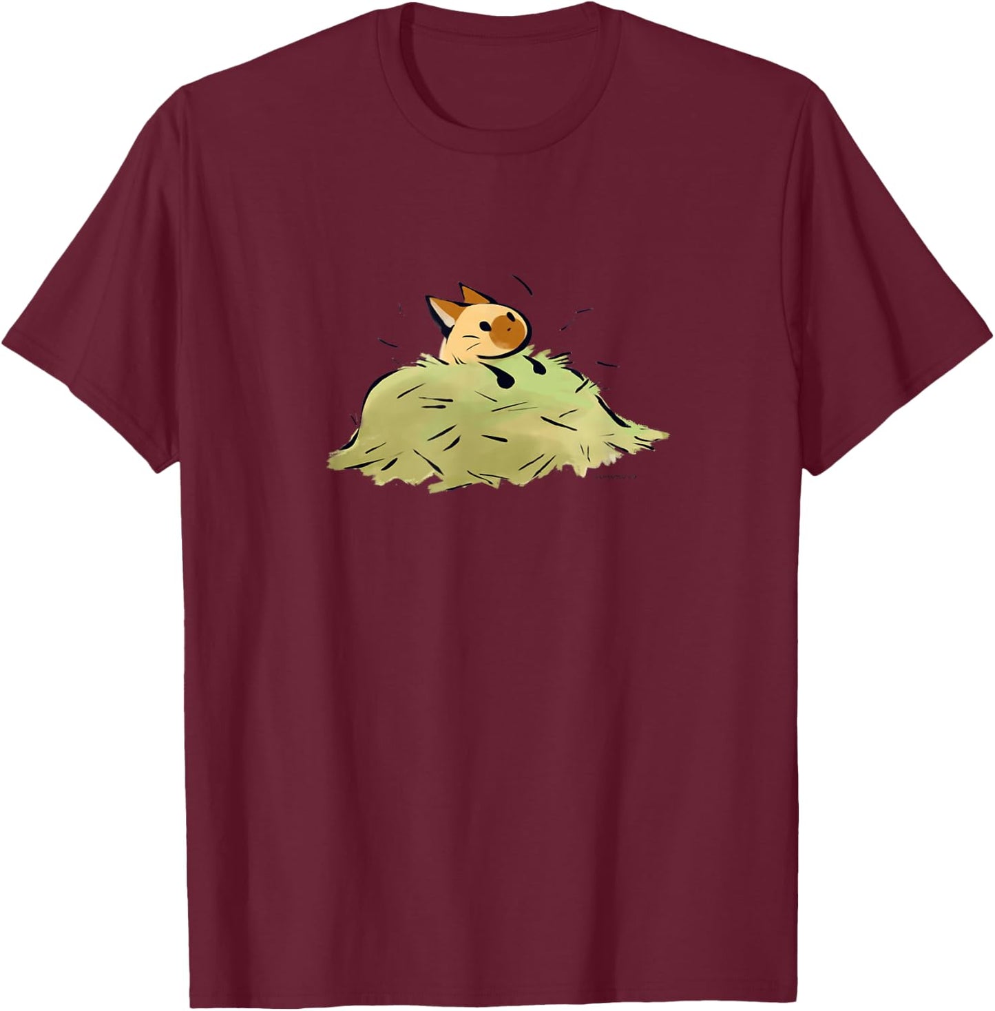 MONSTER HUNTER RISE Palico T-Shirt - T-Shirt | Maroon