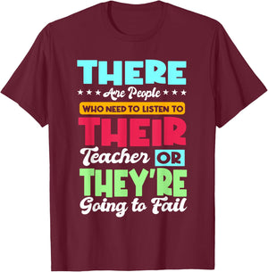 English Teacher Grammar Grammarians Grammatical Rules T-Shirt - T-Shirt | Maroon