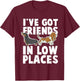 Dachshund and Basset Hound T-Shirt - T-Shirt | Maroon