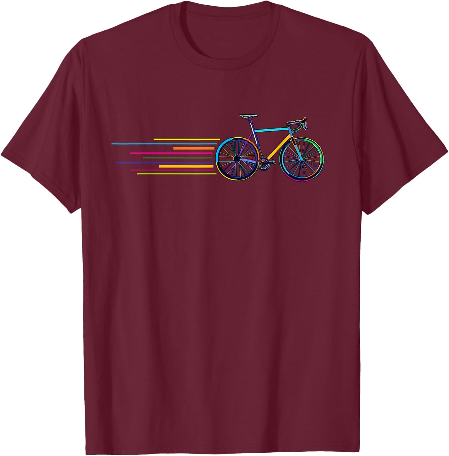 Cyclist Gravel City Bike Bicyclist Bicycle T-Shirt - T-Shirt | Maroon