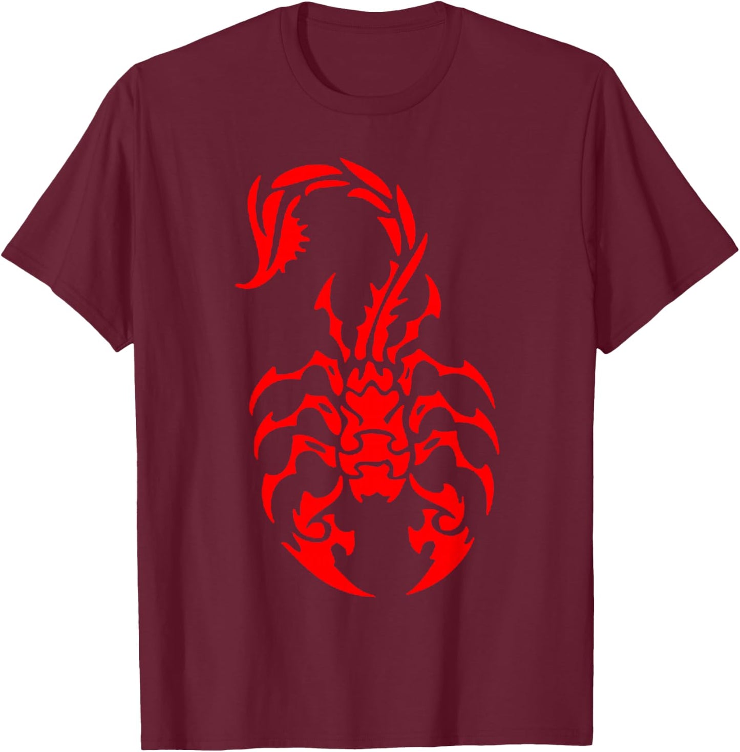 Tribal Scorpion T-Shirt - T-Shirt | Maroon