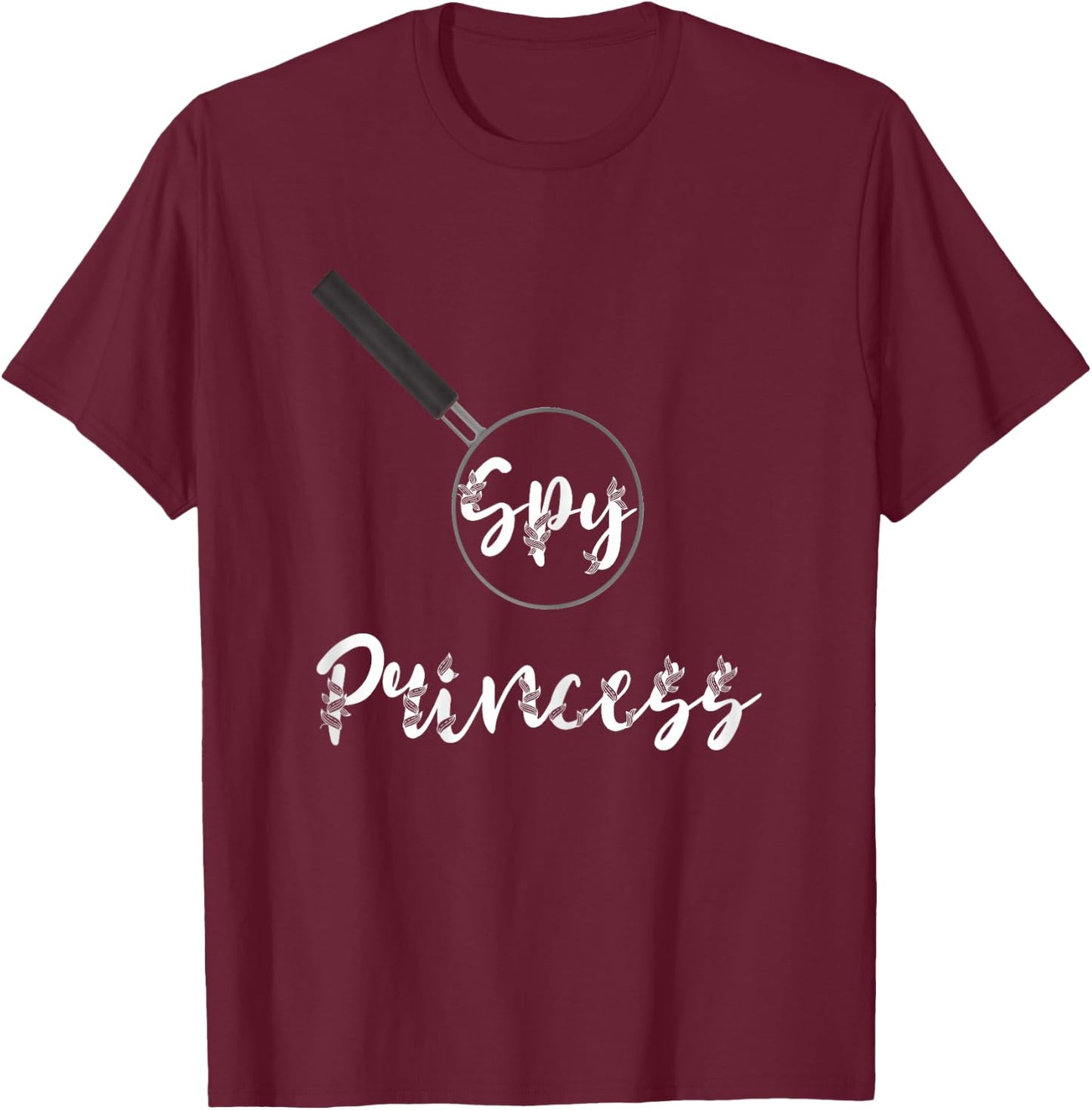 Spy Princess Private Spying Detective True Crime Espionage T-Shirt - T-Shirt | Maroon