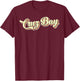 Cruz Bay Retro Art Baseball Font Vintage T-Shirt - T-Shirt | Maroon