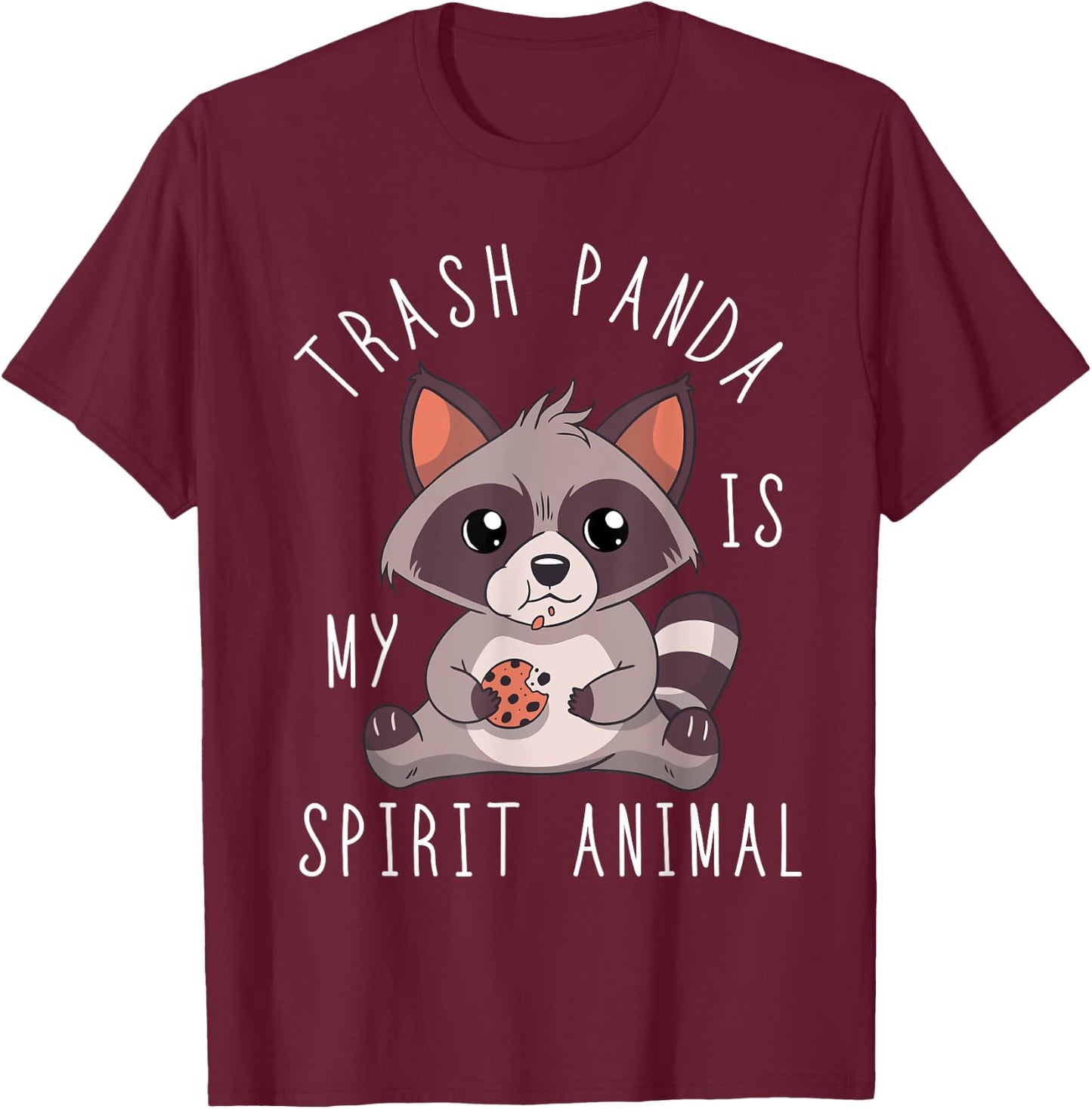 Trash Panda Spirit Animal Raccoon Mammal Garbage Trash T-Shirt - T-Shirt | Maroon