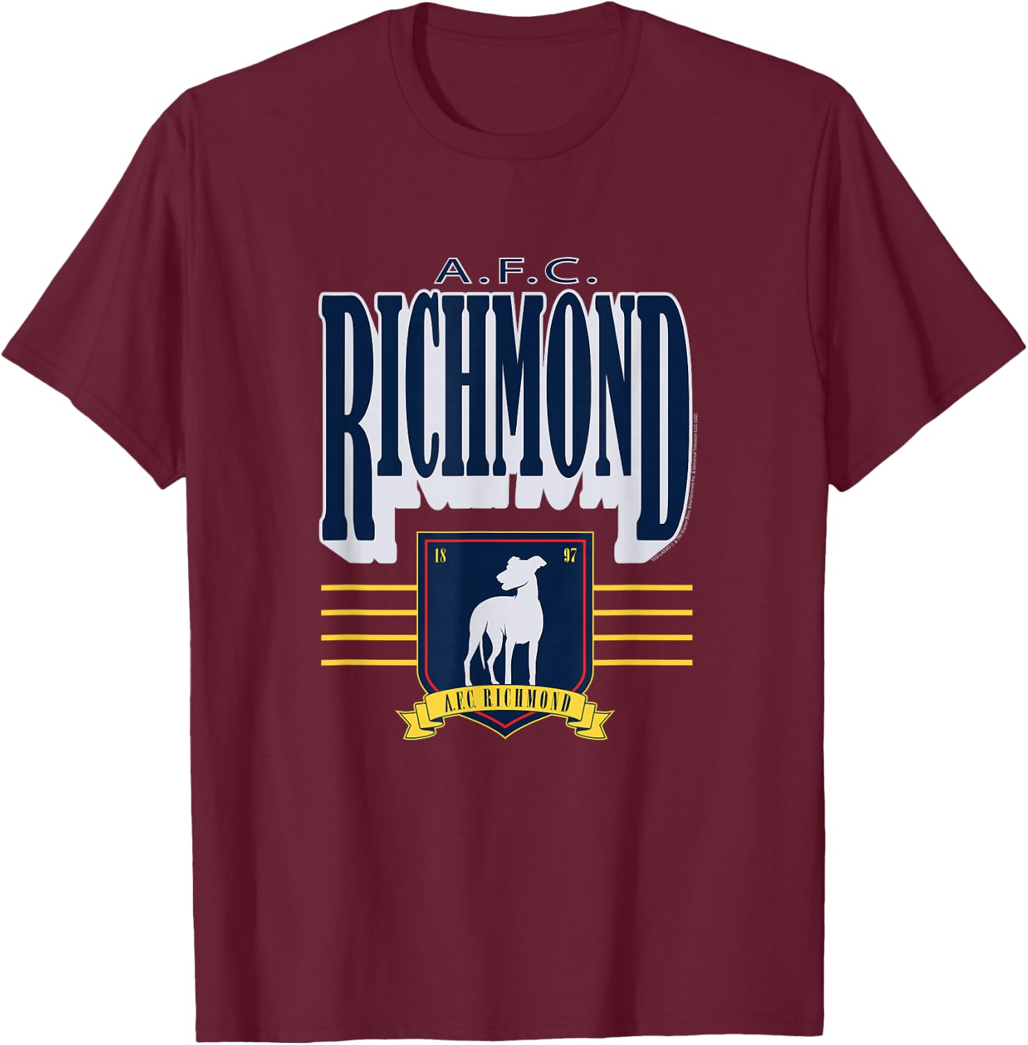Ted Lasso AFC Richmond Logo & Emblem T-Shirt - T-Shirt | Maroon