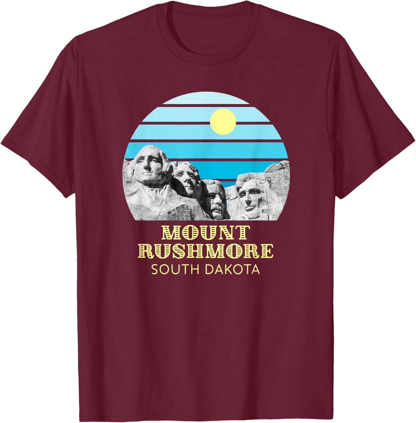 Mount Rushmore T-Shirt - T-Shirt | Maroon