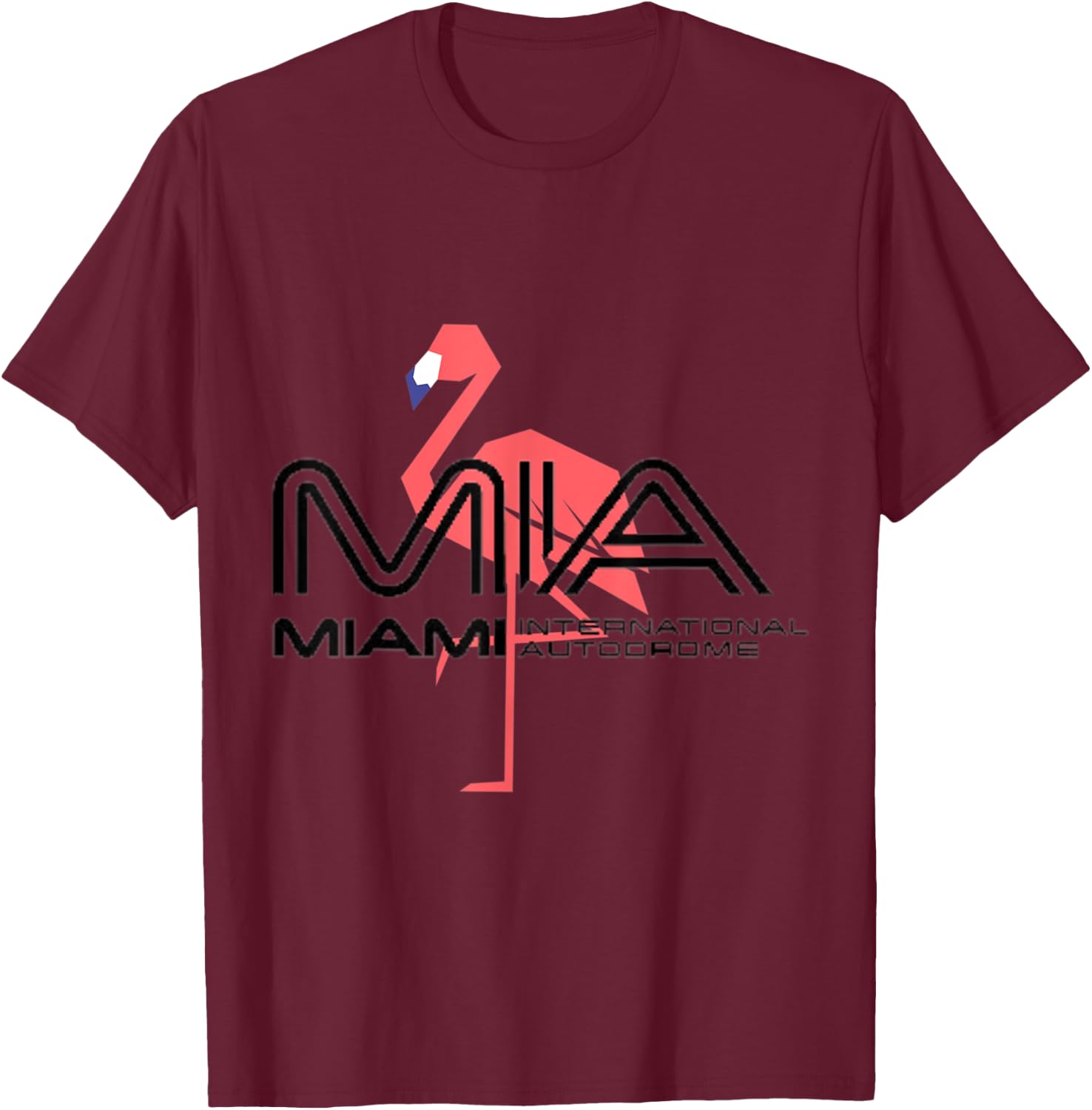 Race Track in miami | Car Racing Circuit Fan T-Shirt - T-Shirt | Maroon