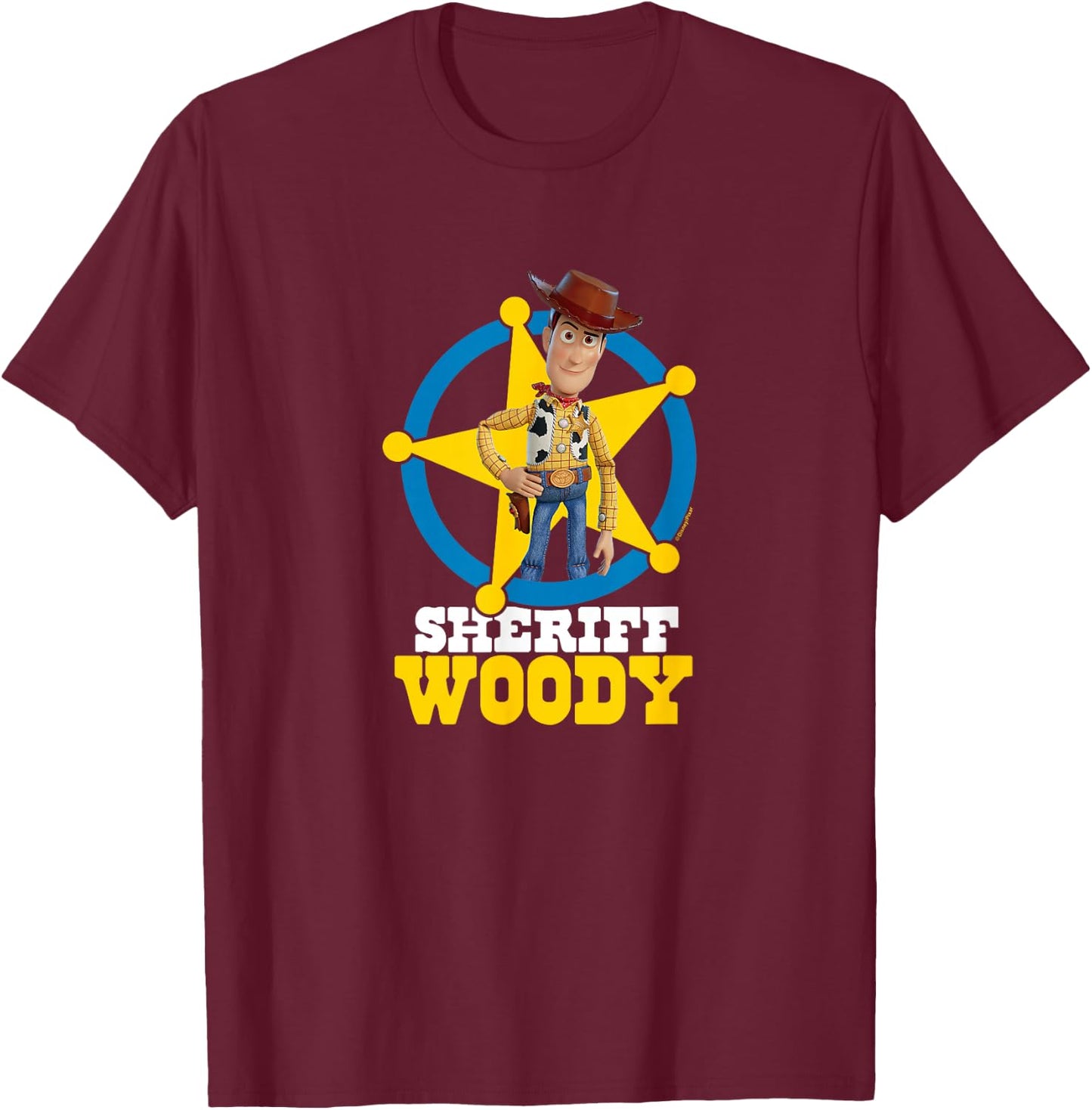 Toy Story - Sheriff Woody T-Shirt - T-Shirt | Maroon