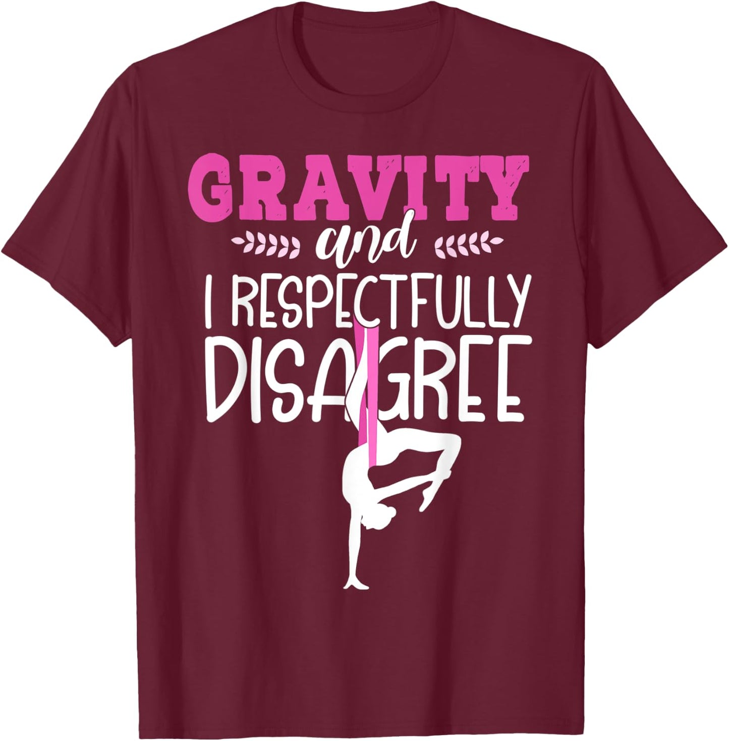 Aerial Yoga Hammock Air Yoga Shirt Funny Aerial Yoga T-Shirt - T-Shirt | Maroon