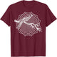 The Dharma Store - Dodeca Fractal Bird - Sacred Geometry T-Shirt - T-Shirt | Maroon