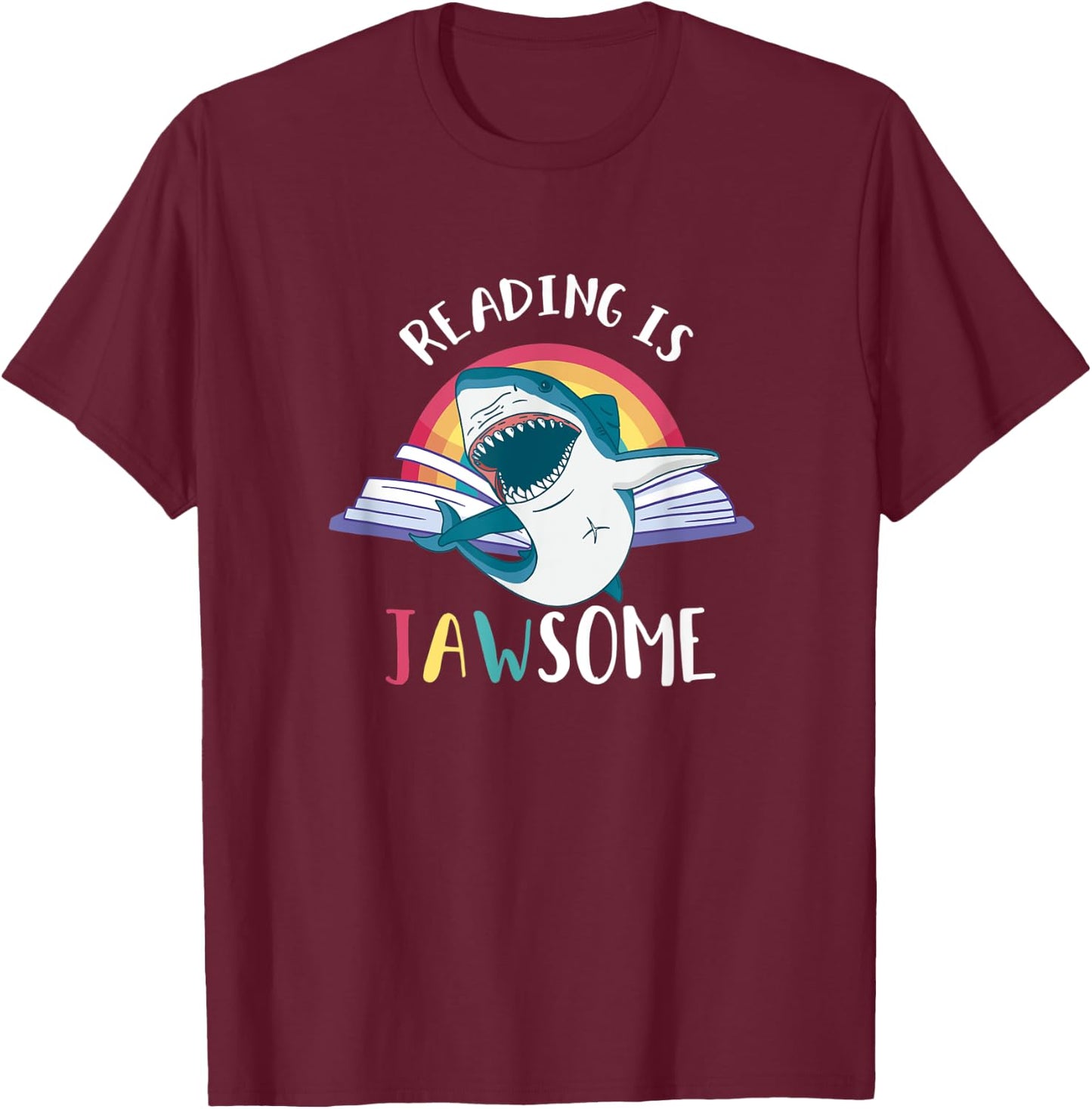 Jawsome Shark Classroom Teacher Women T-Shirt - T-Shirt | Maroon