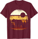 Retro Forest Bear T-Shirt - T-Shirt | Maroon