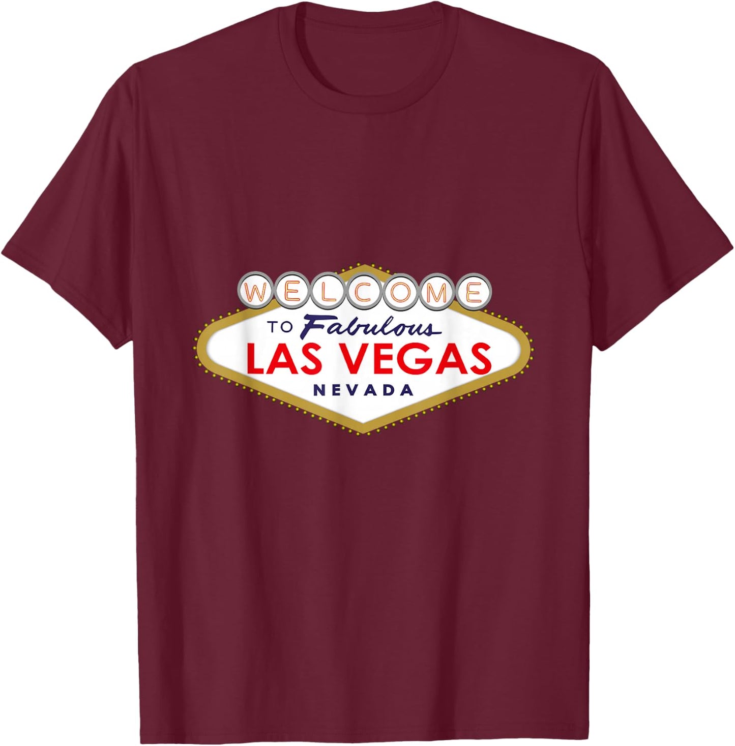 Welcome to Las Vegas - Nevada T-Shirt - T-Shirt | Maroon