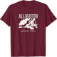 Alligator snapping turtle, stylized art for reptiles lovers T-Shirt - T-Shirt | Maroon