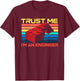 Engineer Master Builder Building Blocks Bricks Bricklayer Small T-Shirt - T-Shirt | Maroon