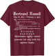 Nerdy Vintage Bertrand Russell Logic Algebra Math Teacher Women Kids T-Shirt - T-Shirt | Maroon