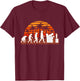 Gamer Evolution Retro Video Game Gaming T-Shirt - T-Shirt | Maroon