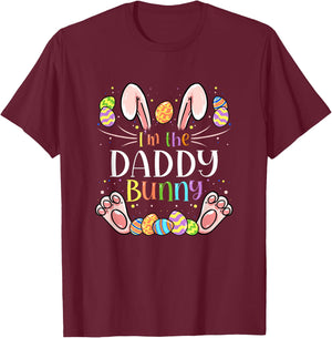 I'm The Daddy Bunny Matching Family Easter Gang Crew T-Shirt - T-Shirt | Maroon