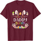 I'm The Daddy Bunny Matching Family Easter Gang Crew T-Shirt - T-Shirt | Maroon