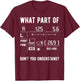 Funny Photographer Camera Setup Lens Photographer Photo T-Shirt - T-Shirt | Maroon