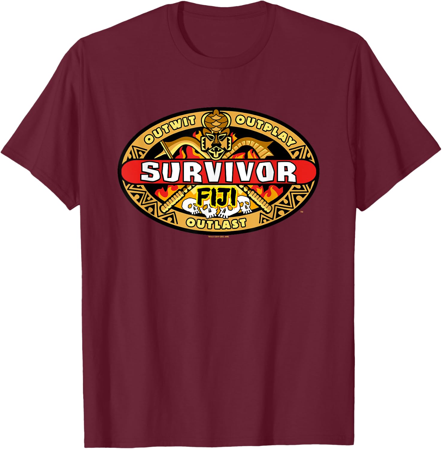 Survivor Fiji T-Shirt - T-Shirt | Maroon