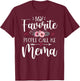 My Favorite People Call Me Mema Shirt Floral Mother's Day T-Shirt - T-Shirt | Maroon