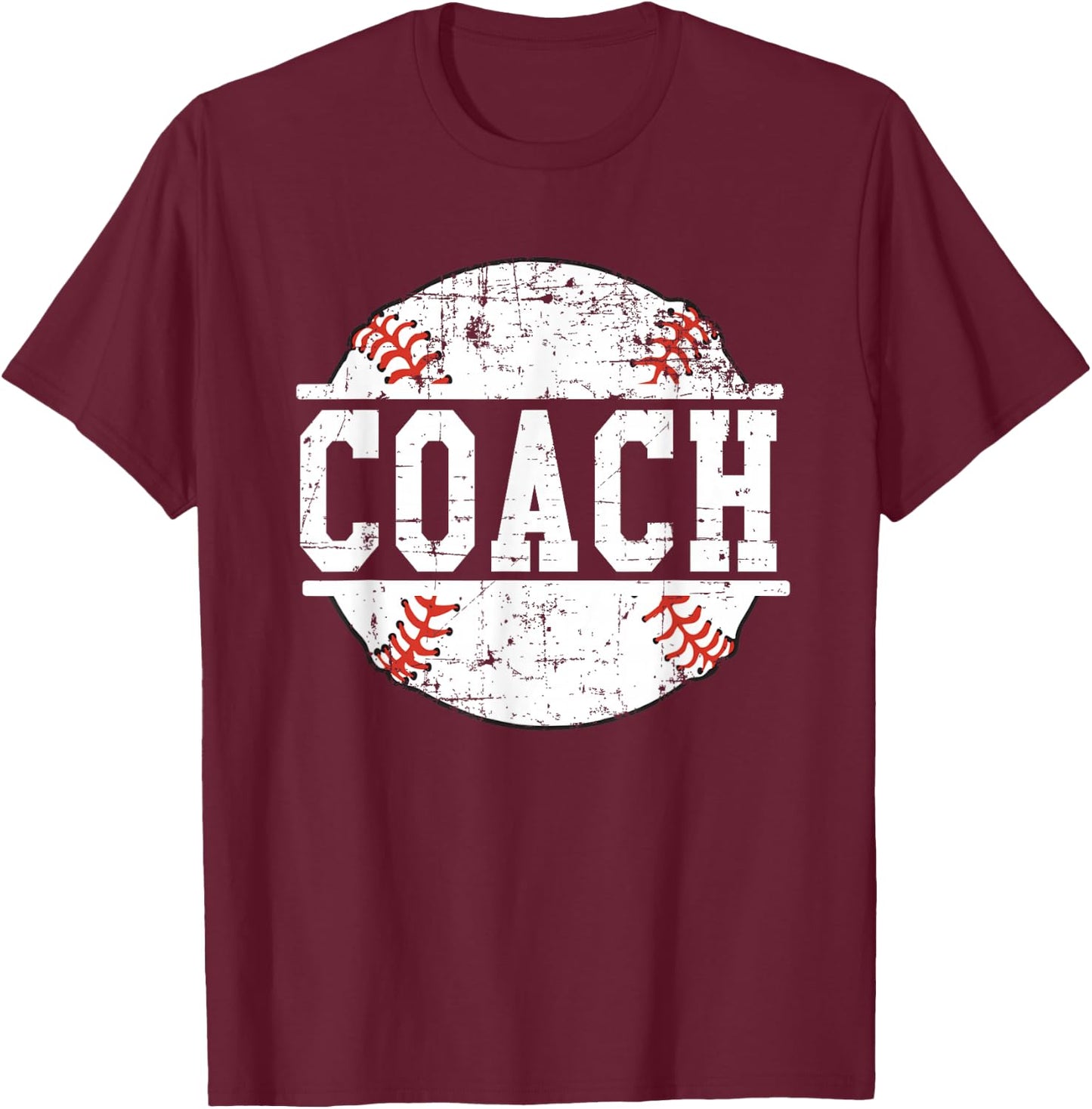 Baseball Coach: Baseball Teacher Shirt T-Shirt - T-Shirt | Maroon