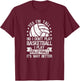 Yes I'm Tall No I Don't Play Basketball I Play Volleyball T-Shirt - T-Shirt | Maroon
