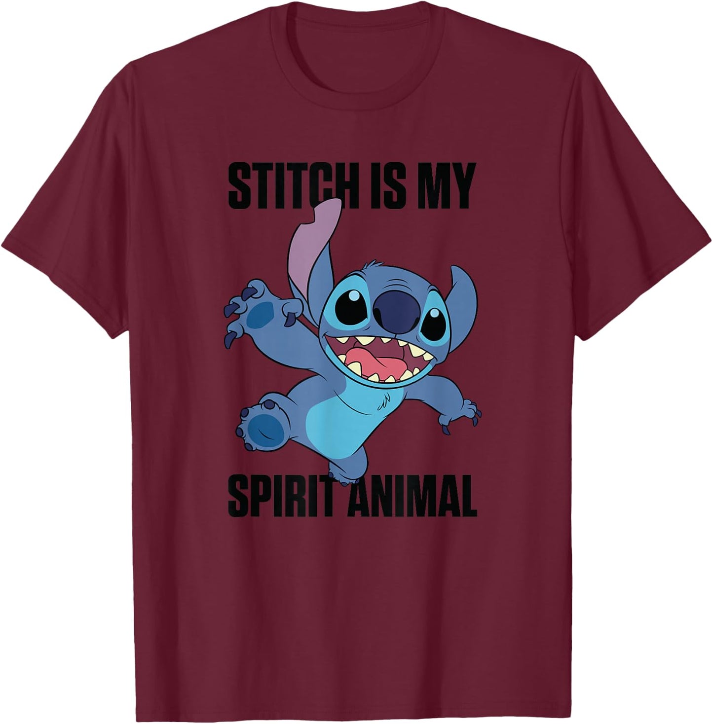 Lilo & Stitch - is My Spirit Animal T-Shirt - T-Shirt | Maroon