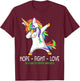 Unicorn Dabbing Hope Fight Love Muscular Dystrophy Awareness T-Shirt - T-Shirt | Maroon