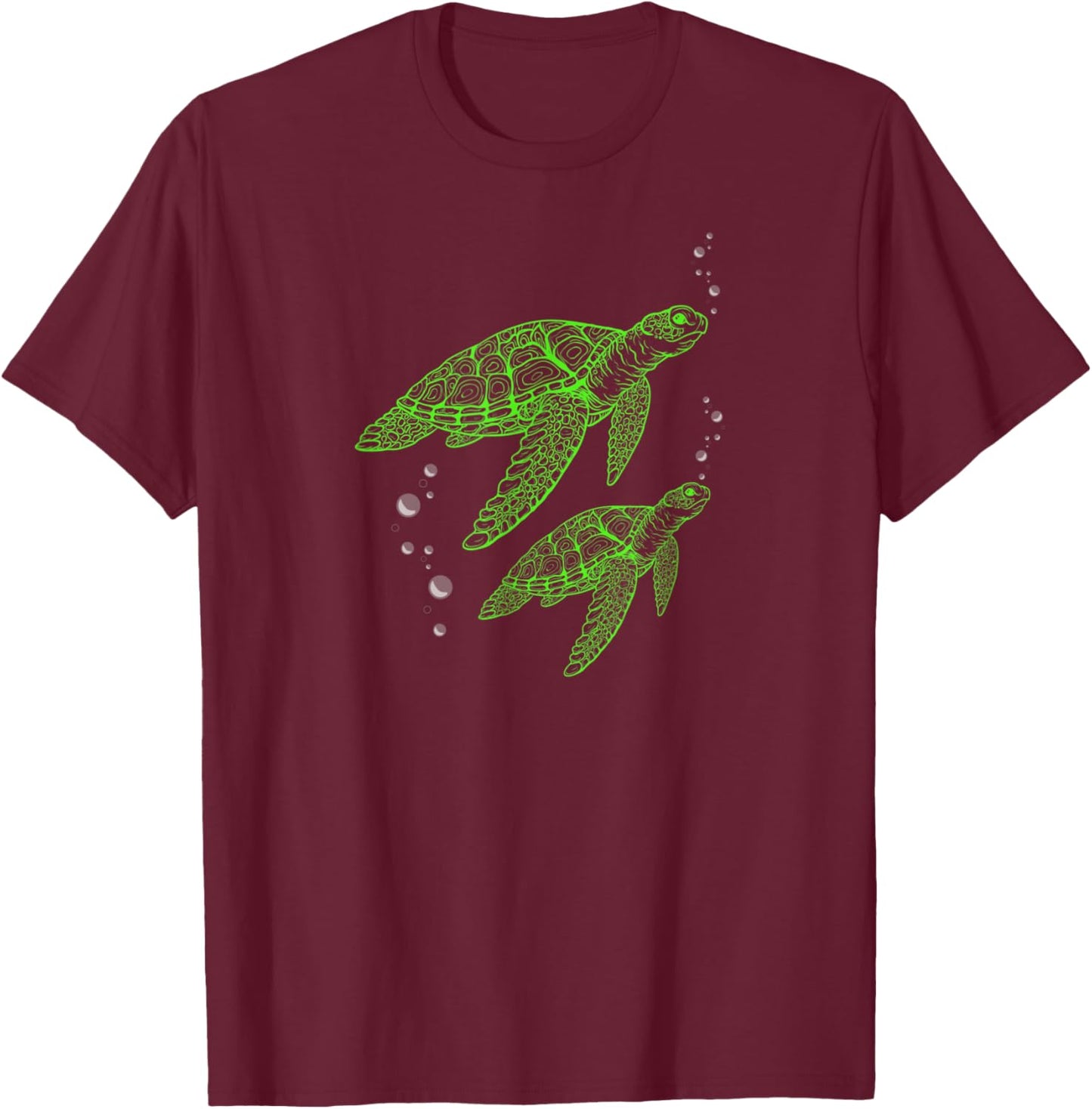 Turtle Sea Animals & Turtles T-Shirt - T-Shirt | Maroon