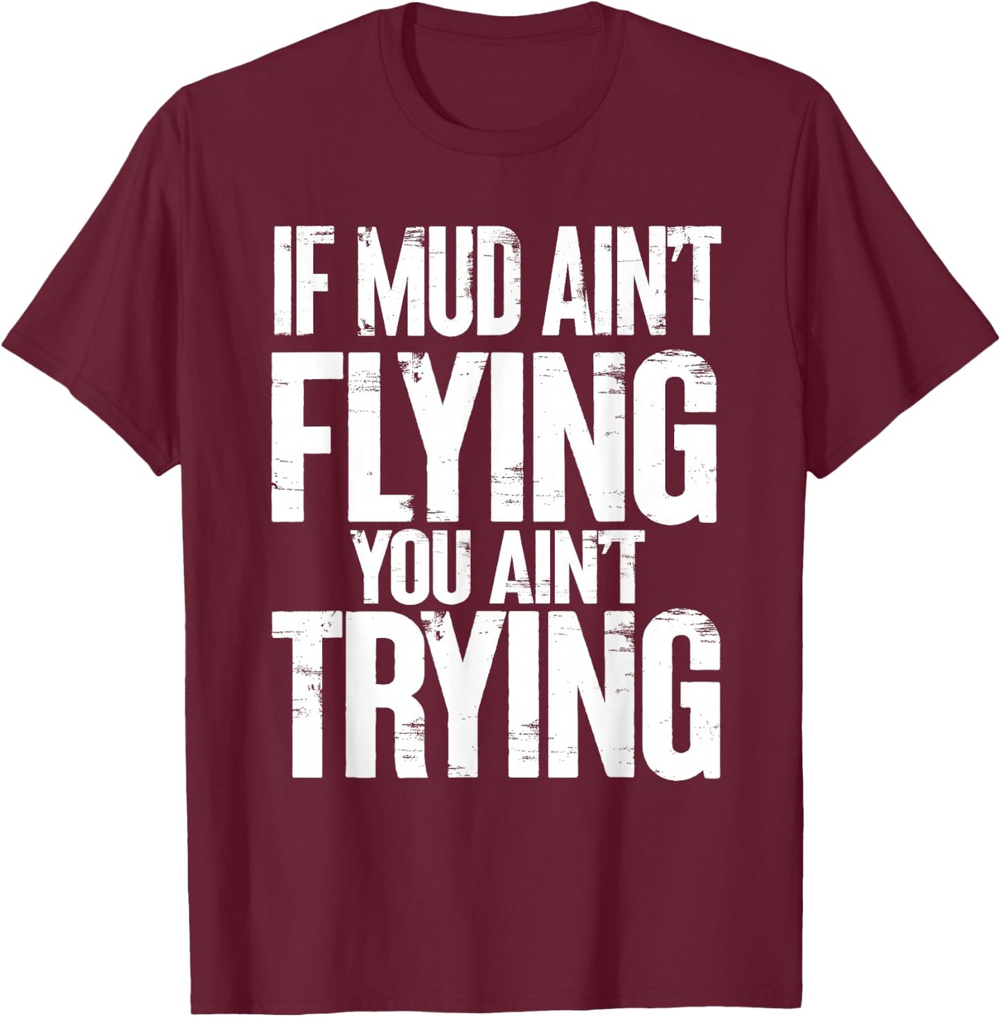 ATV Quad Four Wheeler Accessories For Mudding T-Shirt - T-Shirt | Maroon