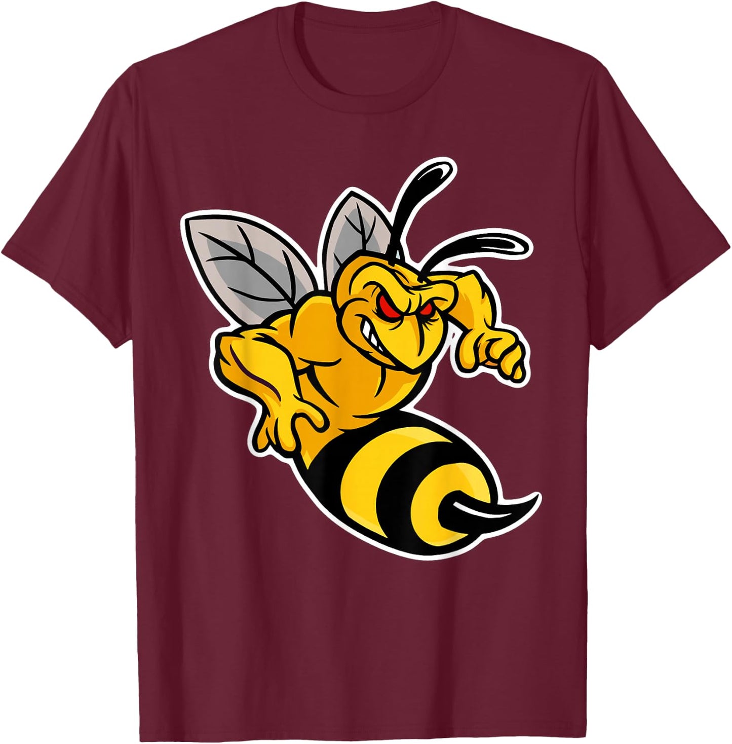 Wasps Bees Cool Logo Wasp with Spike T-Shirt - T-Shirt | Maroon