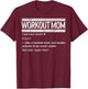 Mothers day Workout Mom Gift Fitness Gym Sport Women Mama T-Shirt - T-Shirt | Maroon