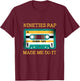 Nineties Rap Made Me Do It Hip Hop T-Shirt - T-Shirt | Maroon