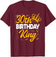 30th Birthday King Party Crown Bday Celebration T-Shirt - T-Shirt | Maroon