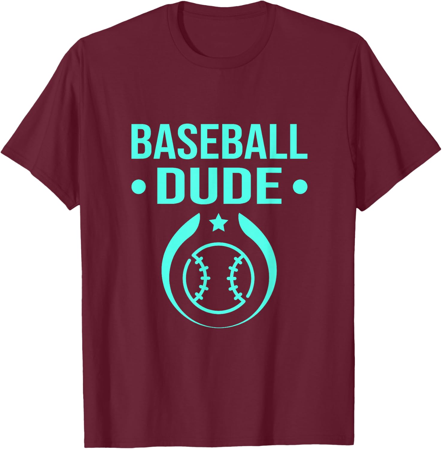 Perfect Baseball Dude Shirt Perfect Dude Merchandise Dude T-Shirt - T-Shirt | Maroon
